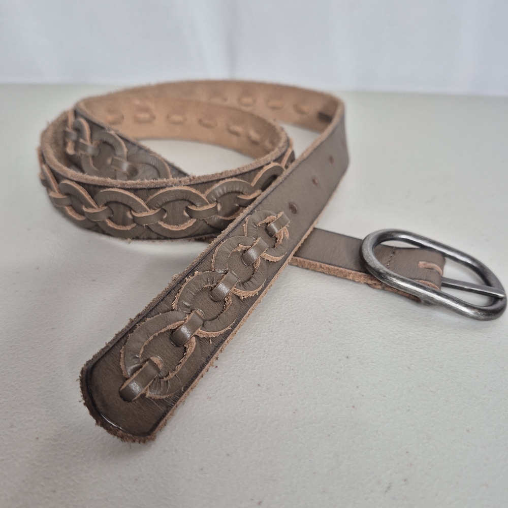 Amsterdam Heritage "Anisa" Skinny Leather Belt - Size S